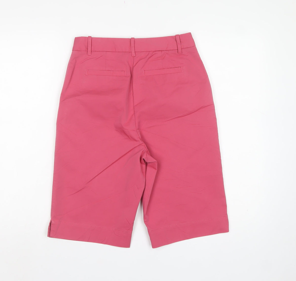 Marks & Spencer Women Pink Size 8 Cotton Blend Bermuda Shorts NWT