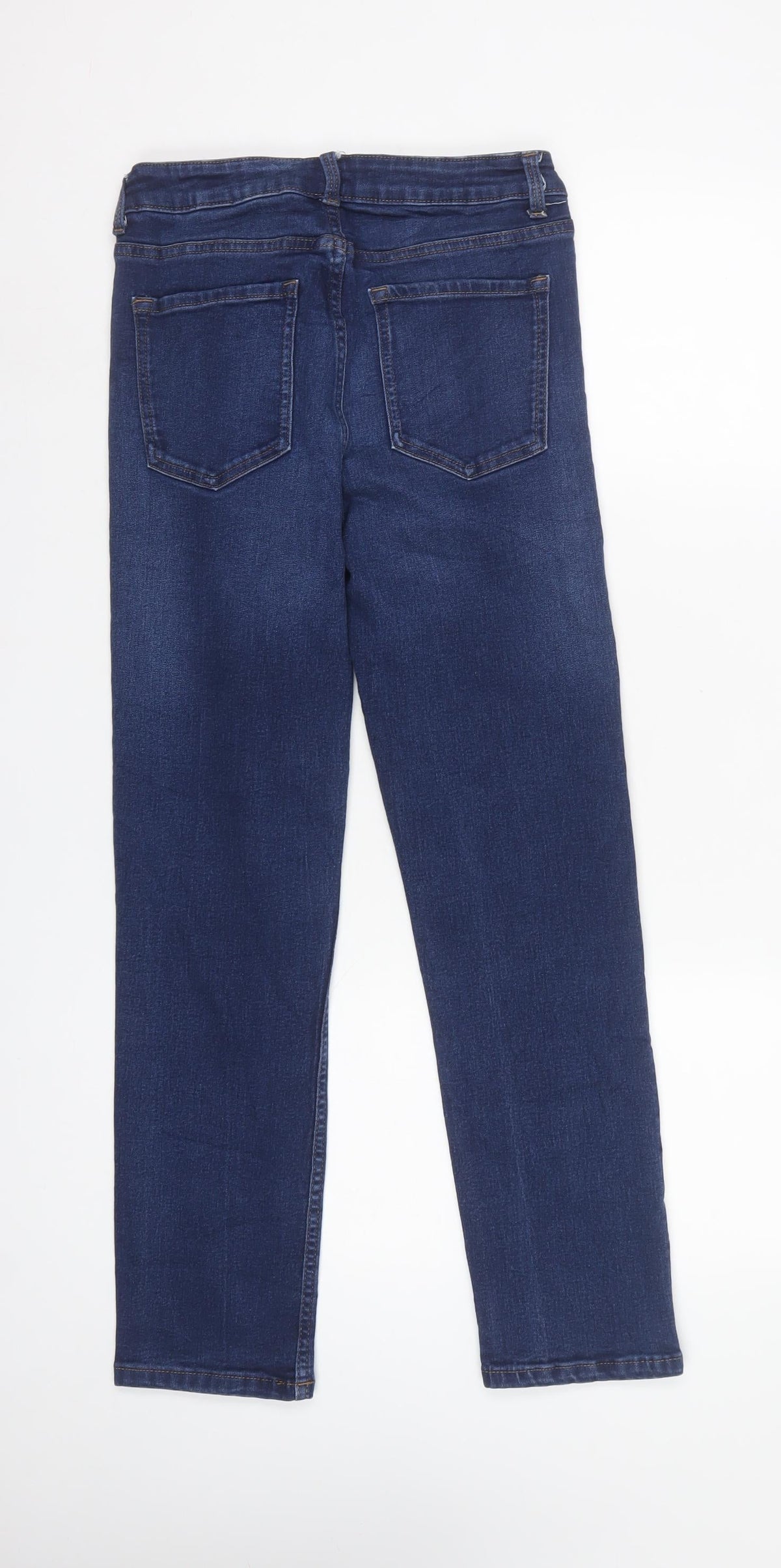 Marks and Spencer Women's Blue UK 12 Short Sienna Straight Jeans