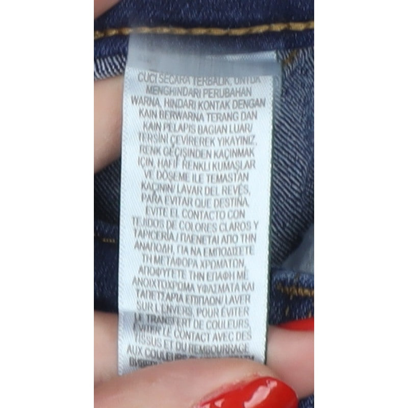 Marks and Spencer Women's Blue UK 12 Short Sienna Straight Jeans