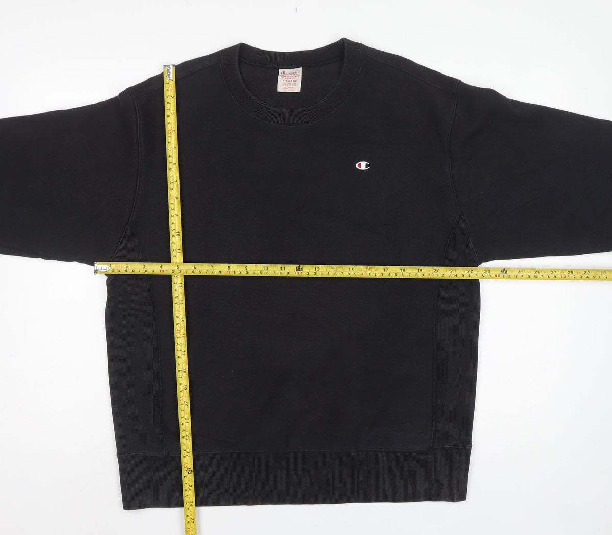 Champion Men’s Black XL Reverse Weave Crew Neck Pullover Sweatshirt