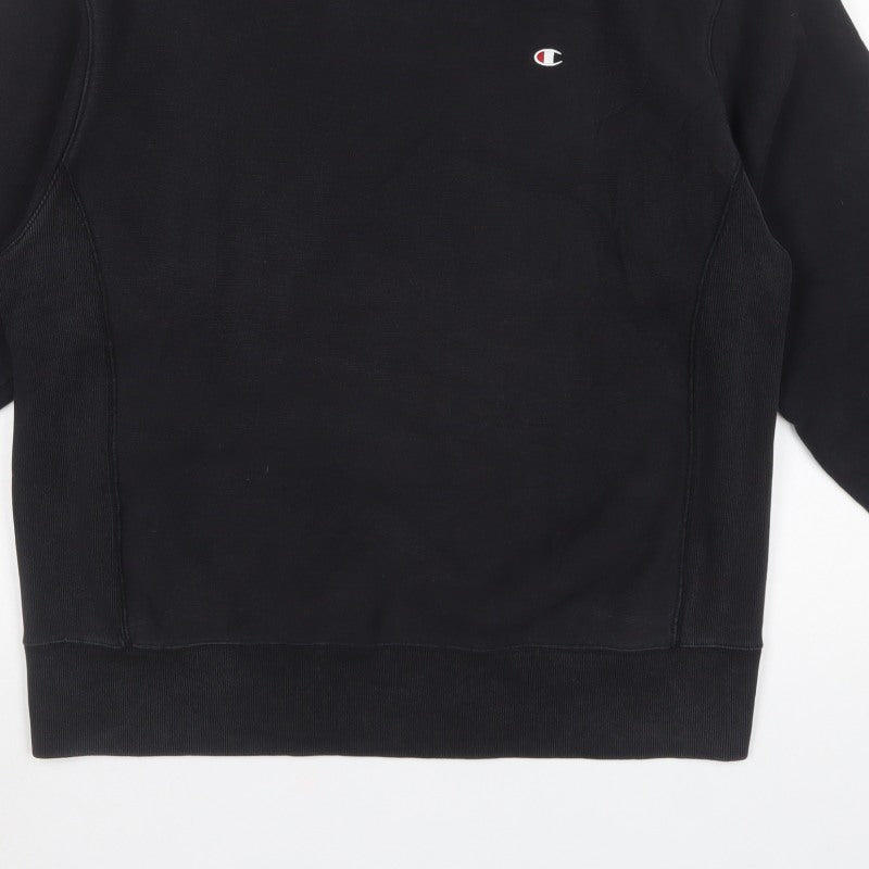 Champion Men’s Black XL Reverse Weave Crew Neck Pullover Sweatshirt