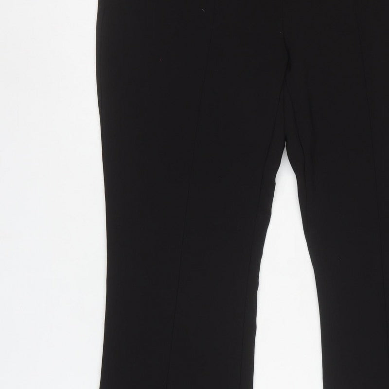 River Island Women’s Black UK 14 High Rise Bootcut Stretch Trousers
