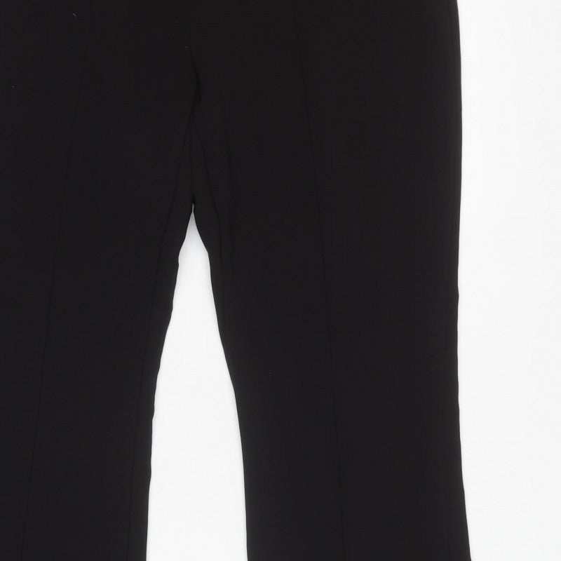 River Island Women’s Black UK 14 High Rise Bootcut Stretch Trousers