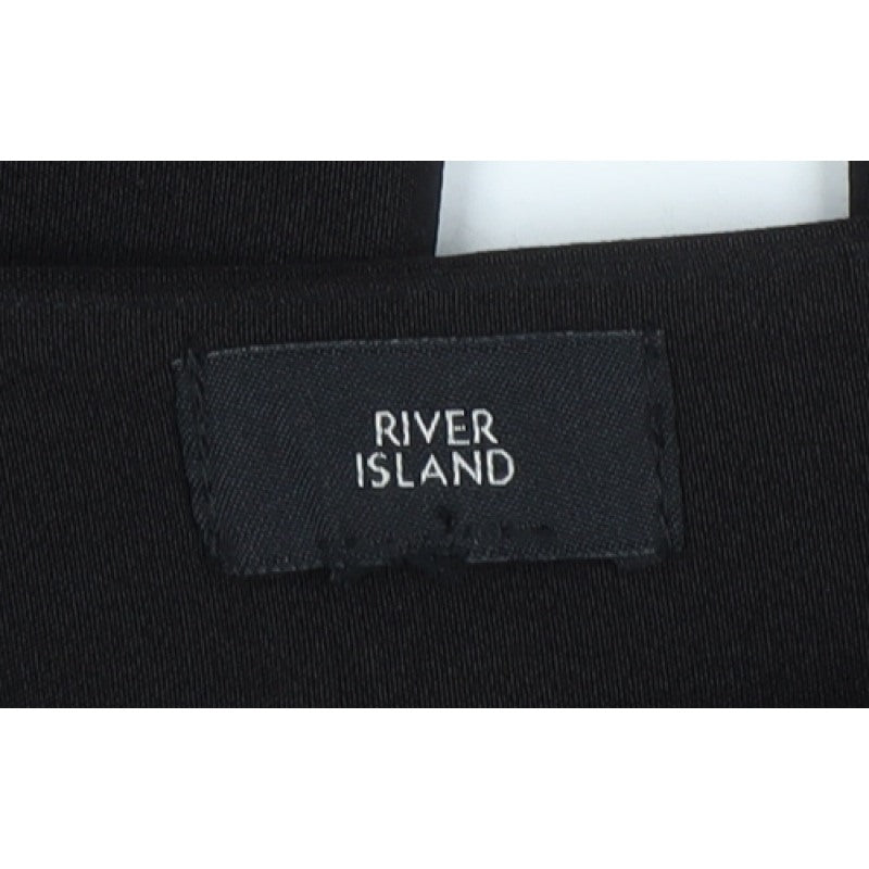 River Island Women’s Black UK 14 High Rise Bootcut Stretch Trousers