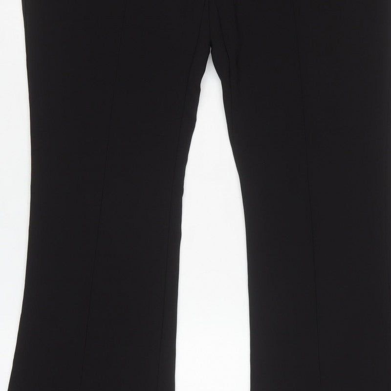 River Island Women’s Black UK 14 High Rise Bootcut Stretch Trousers