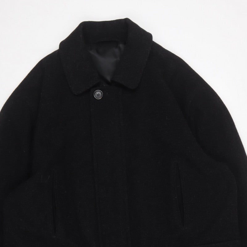 Marks and Spencer Men Black M Wool Overcoat Water Resistant