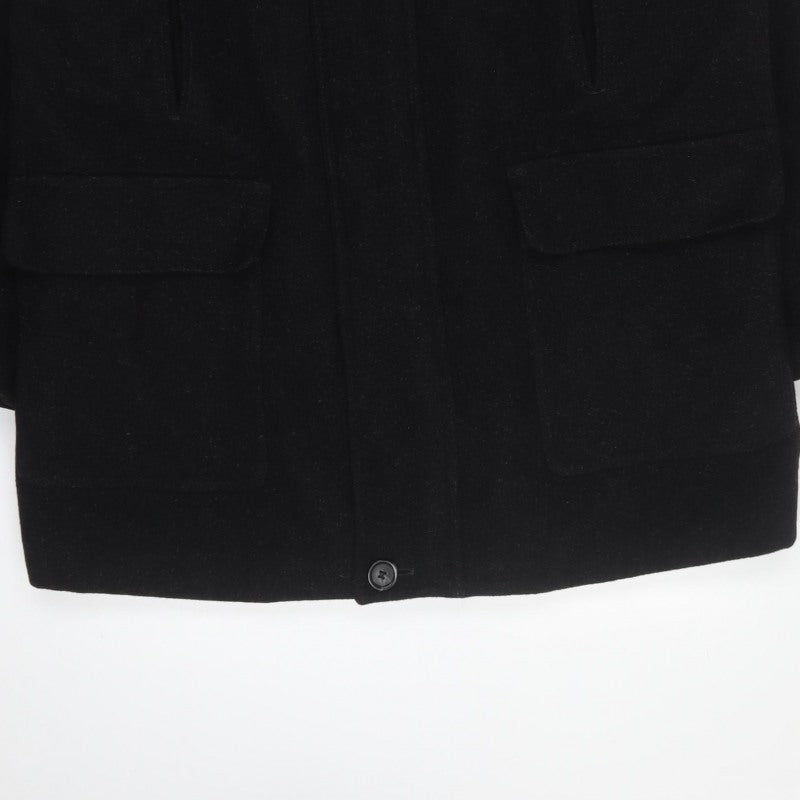 Marks and Spencer Men Black M Wool Overcoat Water Resistant