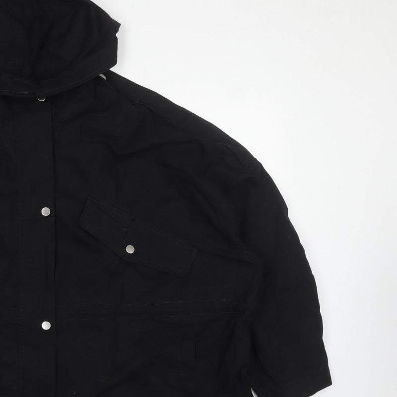 Next Women’s Black Size 18 Hooded Cotton Parka Jacket