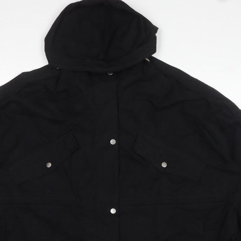 Next Women’s Black Size 18 Hooded Cotton Parka Jacket