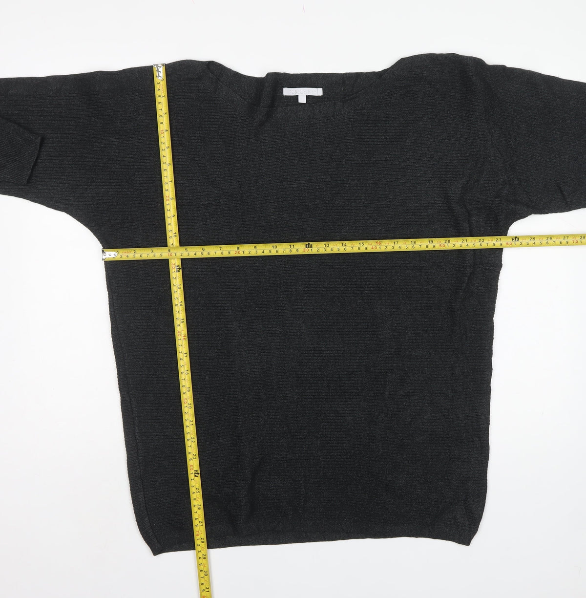 Pebble Bay Women’s Black UK 14 Raglan Sleeve Knit Pullover Jumper
