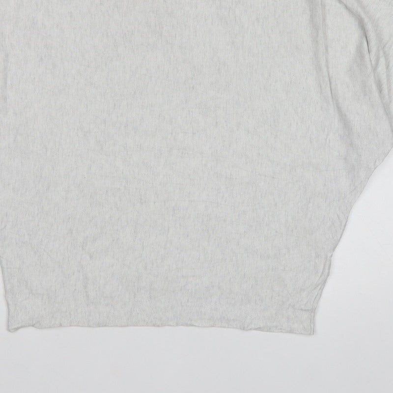 Phase Eight Women Grey M Batwing 3/4 Sleeve Knit Pullover Jumper