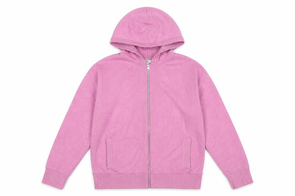 Marks & Spencer Teens Pink M Hooded Full Zip Knit Cardigan