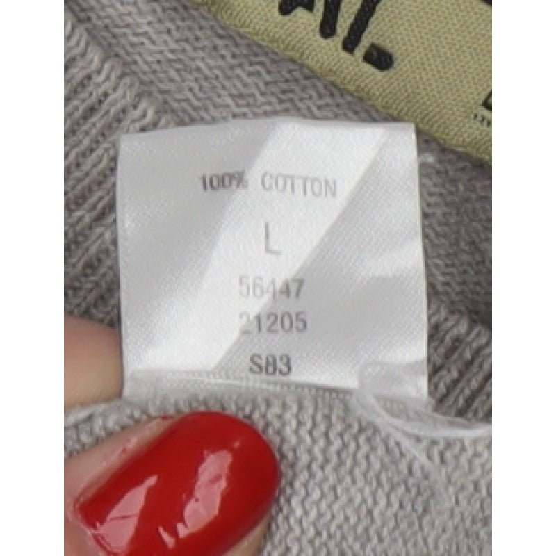 Soul Cal. Men’s Grey Large Crew Neck Cotton Pullover Jumper