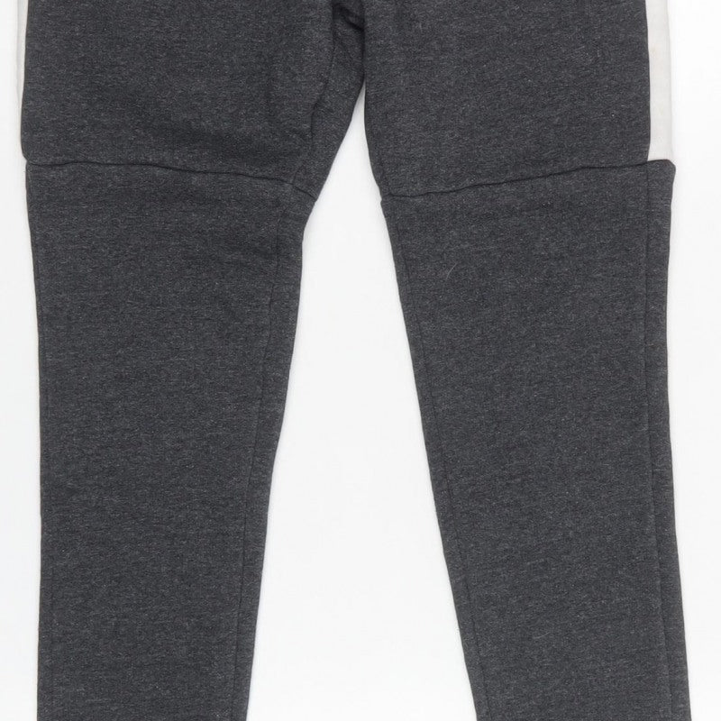Gym King Women’s Grey Logo Stripe Joggers Size 6 Cotton Blend