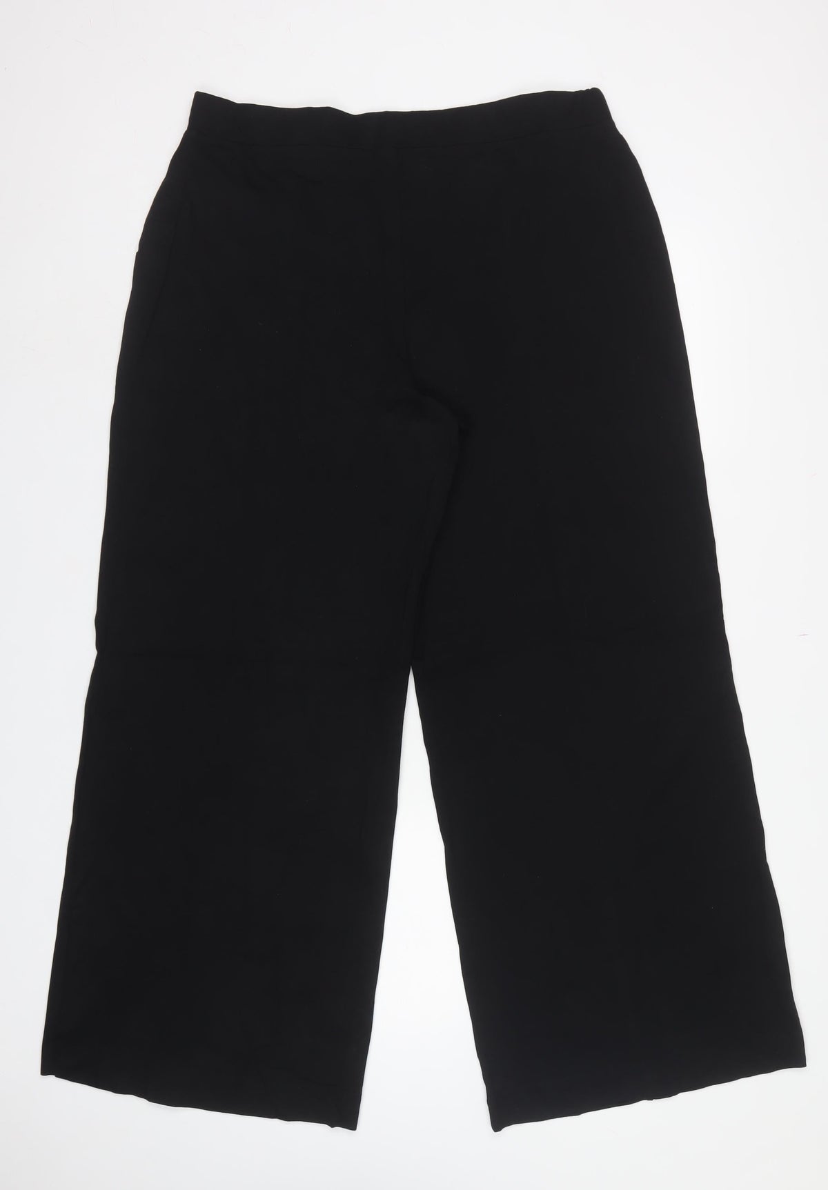 Finery Women’s Black UK 16 Regular Wide-Leg Stretch Trousers