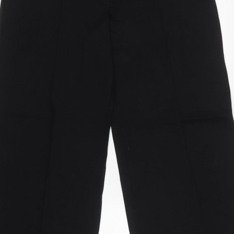 Finery Women’s Black UK 16 Regular Wide-Leg Stretch Trousers
