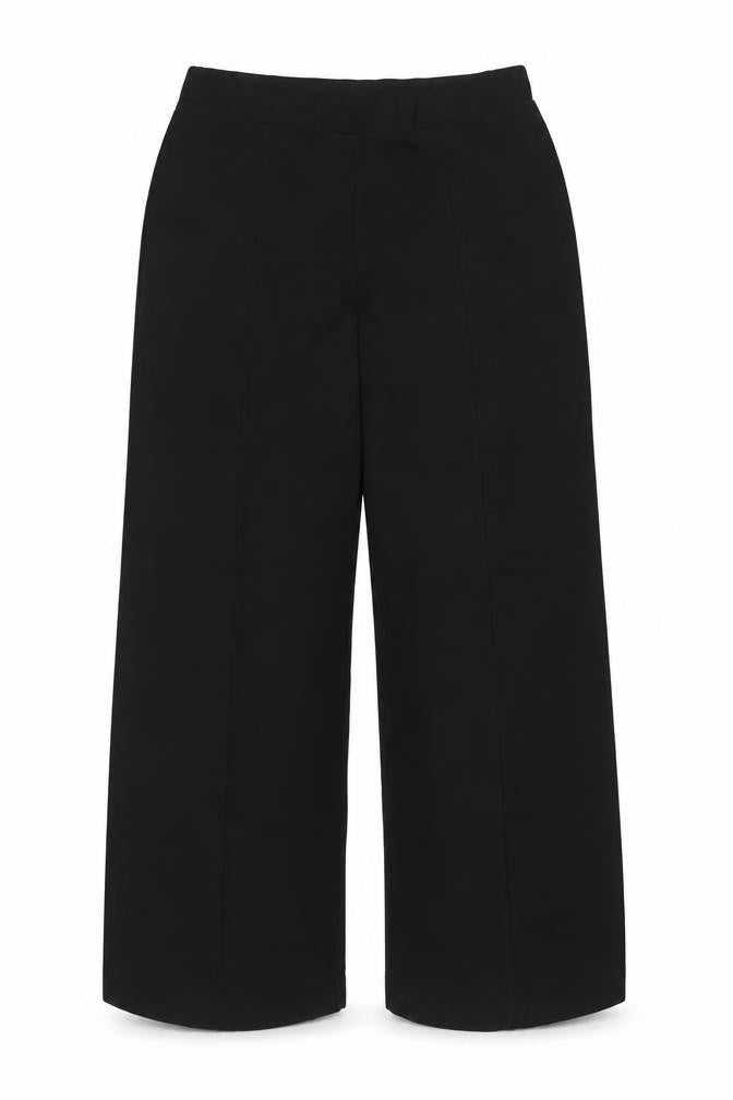 Finery Women’s Black UK 16 Regular Wide-Leg Stretch Trousers
