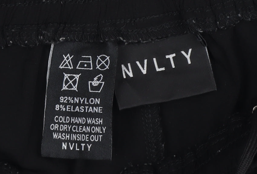 NVLTY Men's Black M Cargo Jogger Trousers Zip Pockets