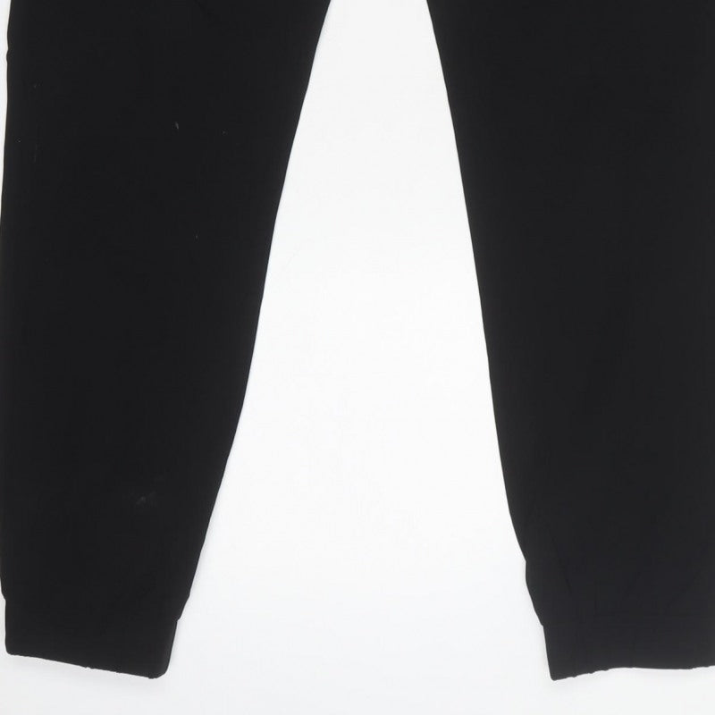 NVLTY Men's Black M Cargo Jogger Trousers Zip Pockets