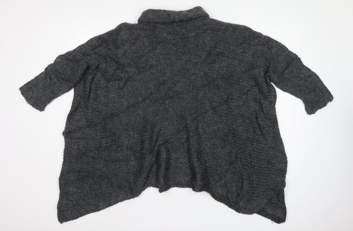 DAY Birger et Mikkelsen Women Grey M Studded Mohair Open Cardigan