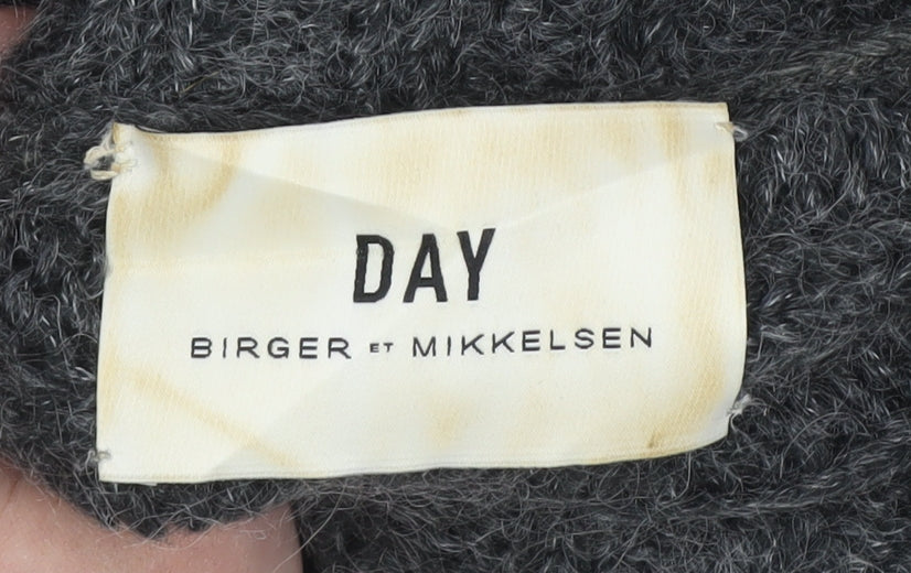 DAY Birger et Mikkelsen Women Grey M Studded Mohair Open Cardigan