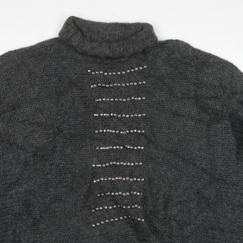 DAY Birger et Mikkelsen Women Grey M Studded Mohair Open Cardigan