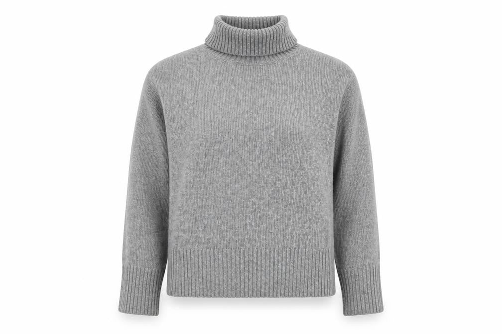 Nobody's Child Women Grey S Roll Neck Oversized Knit Jumper
