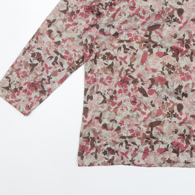 Cotswold Collections Women’s Multicoloured XL Floral Jersey Top