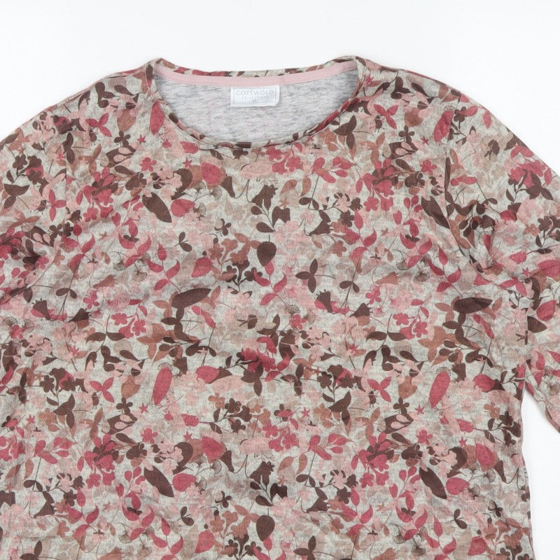 Cotswold Collections Women’s Multicoloured XL Floral Jersey Top