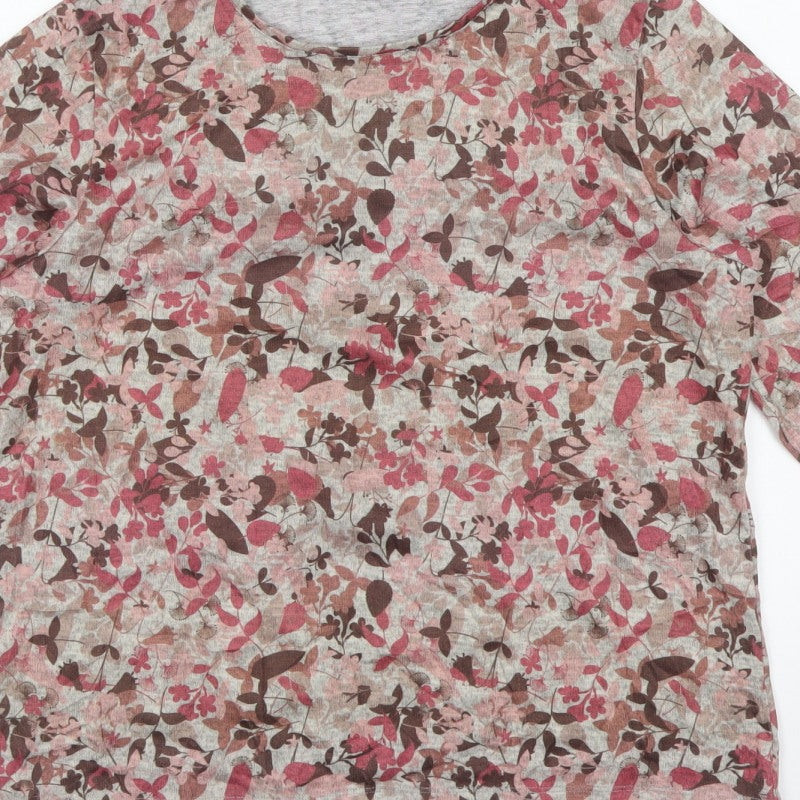 Cotswold Collections Women’s Multicoloured XL Floral Jersey Top