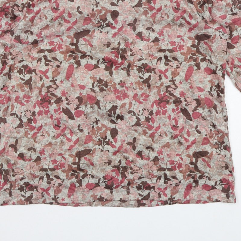 Cotswold Collections Women’s Multicoloured XL Floral Jersey Top