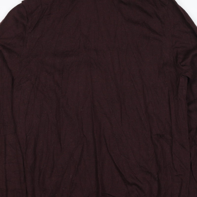 Autograph Men’s Brown Merino Wool Roll Neck Pullover Jumper M