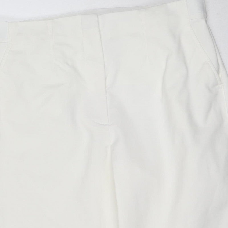 Marks & Spencer Women White Size 16 Wide-Leg Dress Trousers