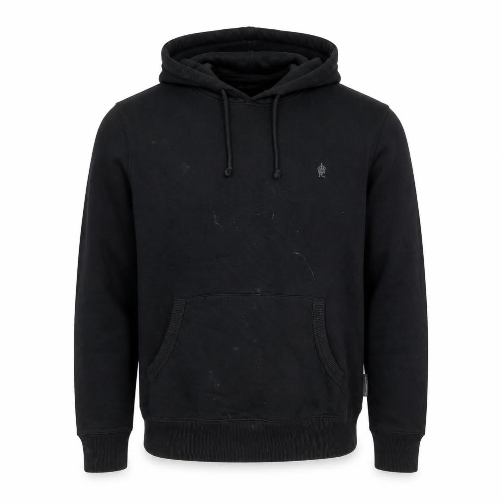 French Connection Men’s Black M Pullover Logo Hoodie
