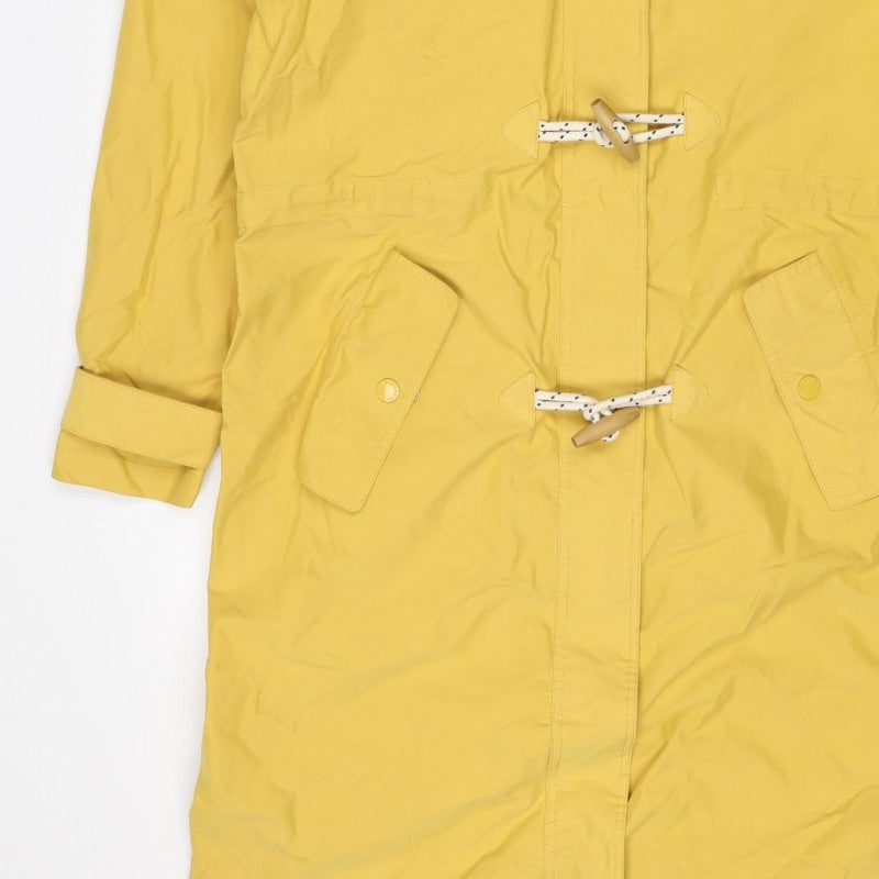 Brakeburn Women’s Yellow Size 14 Hooded Rain Coat Jacket Toggle Zip