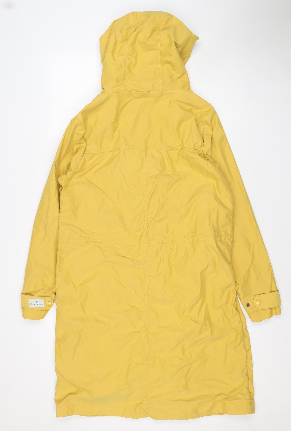 Brakeburn Women’s Yellow Size 14 Hooded Rain Coat Jacket Toggle Zip