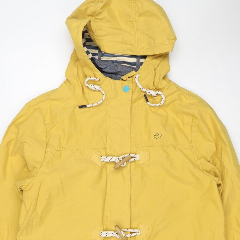 Brakeburn Women’s Yellow Size 14 Hooded Rain Coat Jacket Toggle Zip