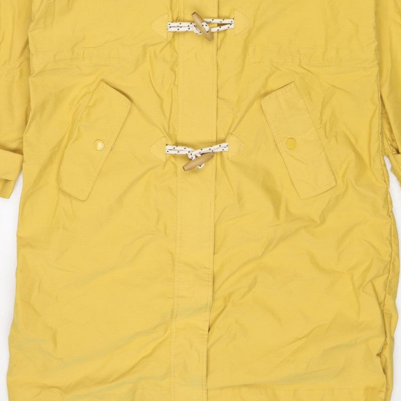 Brakeburn Women’s Yellow Size 14 Hooded Rain Coat Jacket Toggle Zip