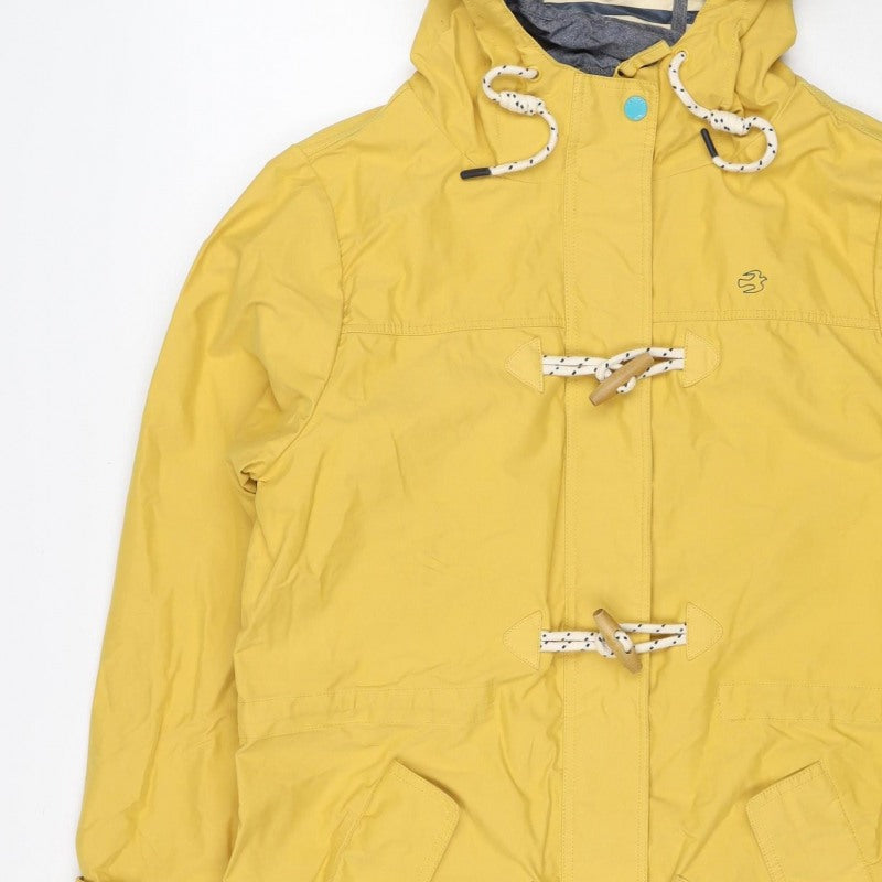 Brakeburn Women’s Yellow Size 14 Hooded Rain Coat Jacket Toggle Zip