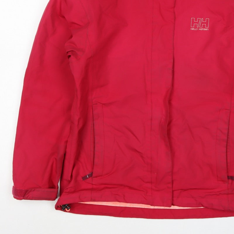 Helly Hansen Women’s Red M Hooded Waterproof Windbreaker Jacket