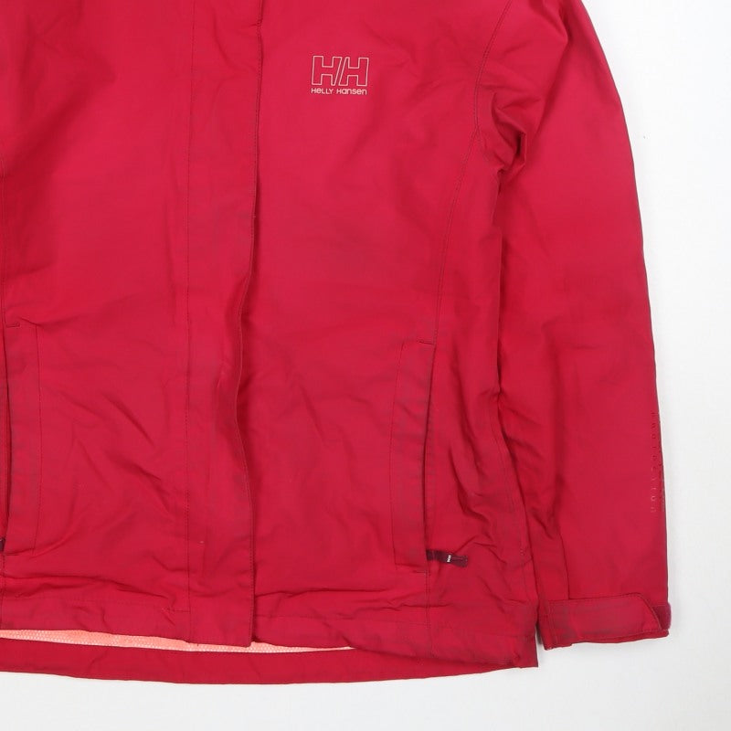 Helly Hansen Women’s Red M Hooded Waterproof Windbreaker Jacket