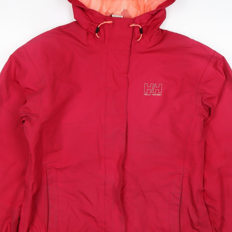 Helly Hansen Women’s Red M Hooded Waterproof Windbreaker Jacket
