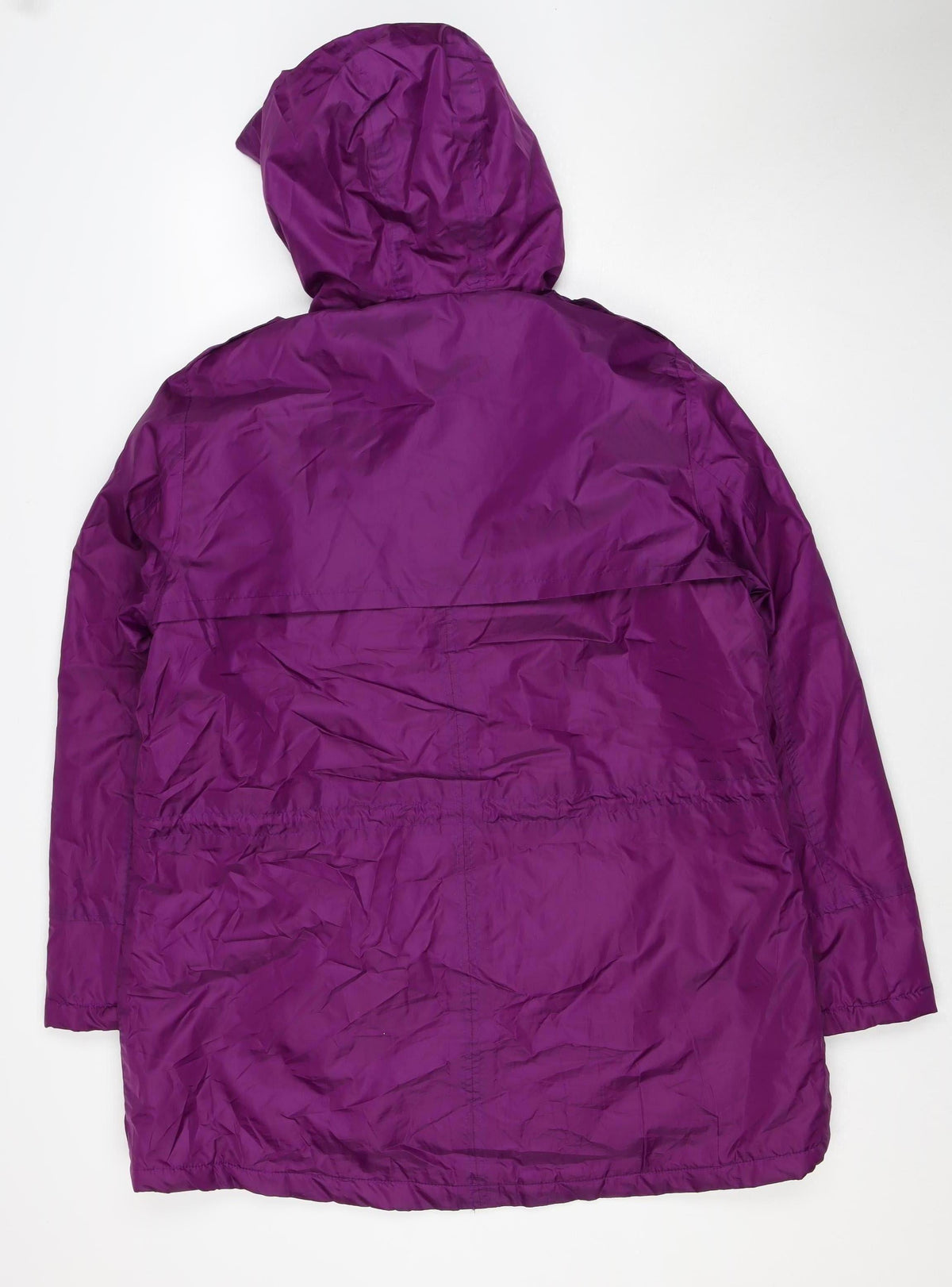 Cotton Traders Women's Purple Size 16 Hooded Parka Jacket Fleece Lined