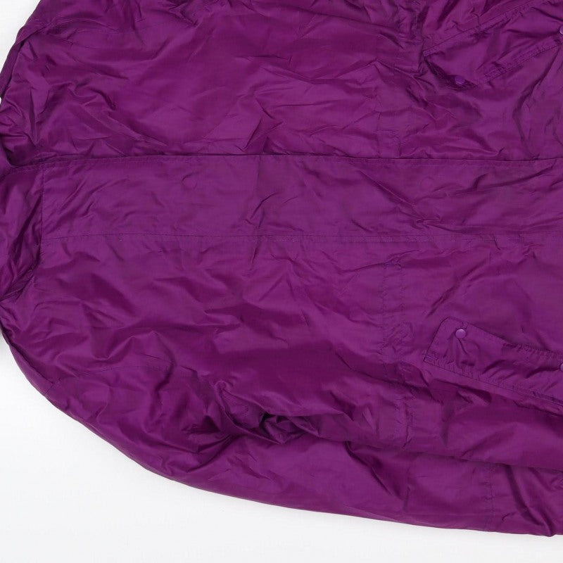Cotton Traders Women's Purple Size 16 Hooded Parka Jacket Fleece Lined