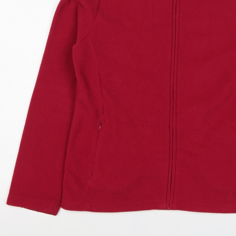 Isle Essentials Women's Red M Basic Fleece Full Zip Jacket