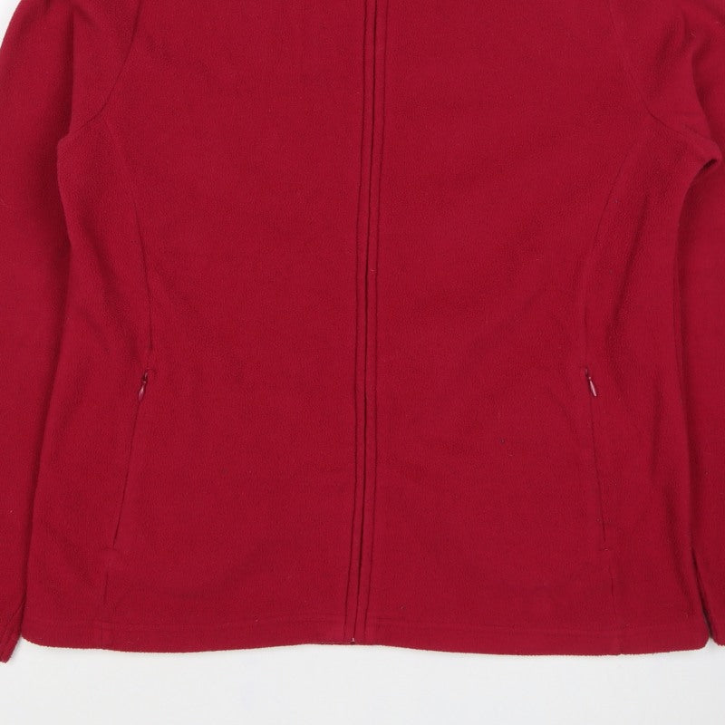 Isle Essentials Women's Red M Basic Fleece Full Zip Jacket