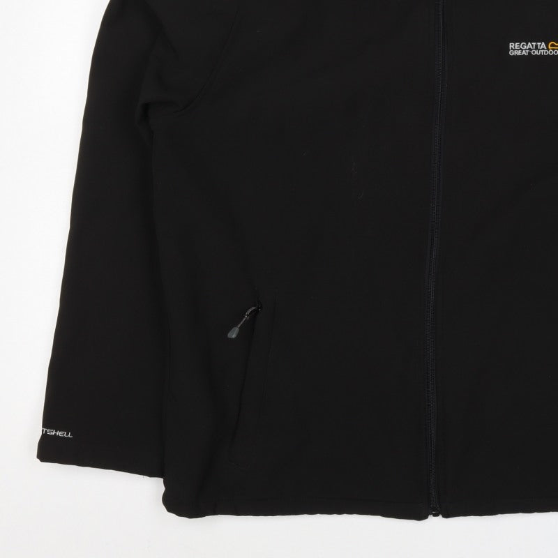 Regatta Men’s Black XL Softshell Full Zip Outdoor Hiking Jacket