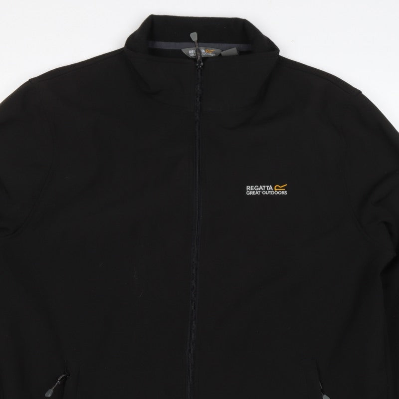 Regatta Men’s Black XL Softshell Full Zip Outdoor Hiking Jacket