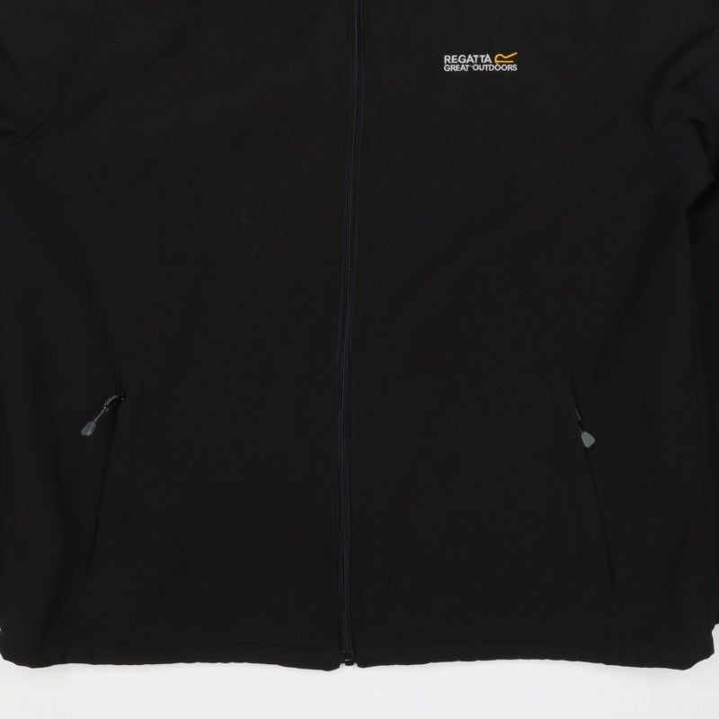 Regatta Men’s Black XL Softshell Full Zip Outdoor Hiking Jacket