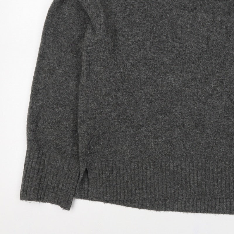 UNIQLO Women’s Grey M Roll Neck Wool Blend Knit Pullover Jumper